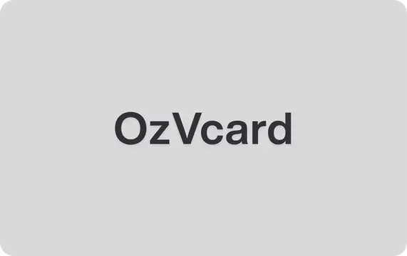 OzVcard Beyaz NFC Kart arka yüz